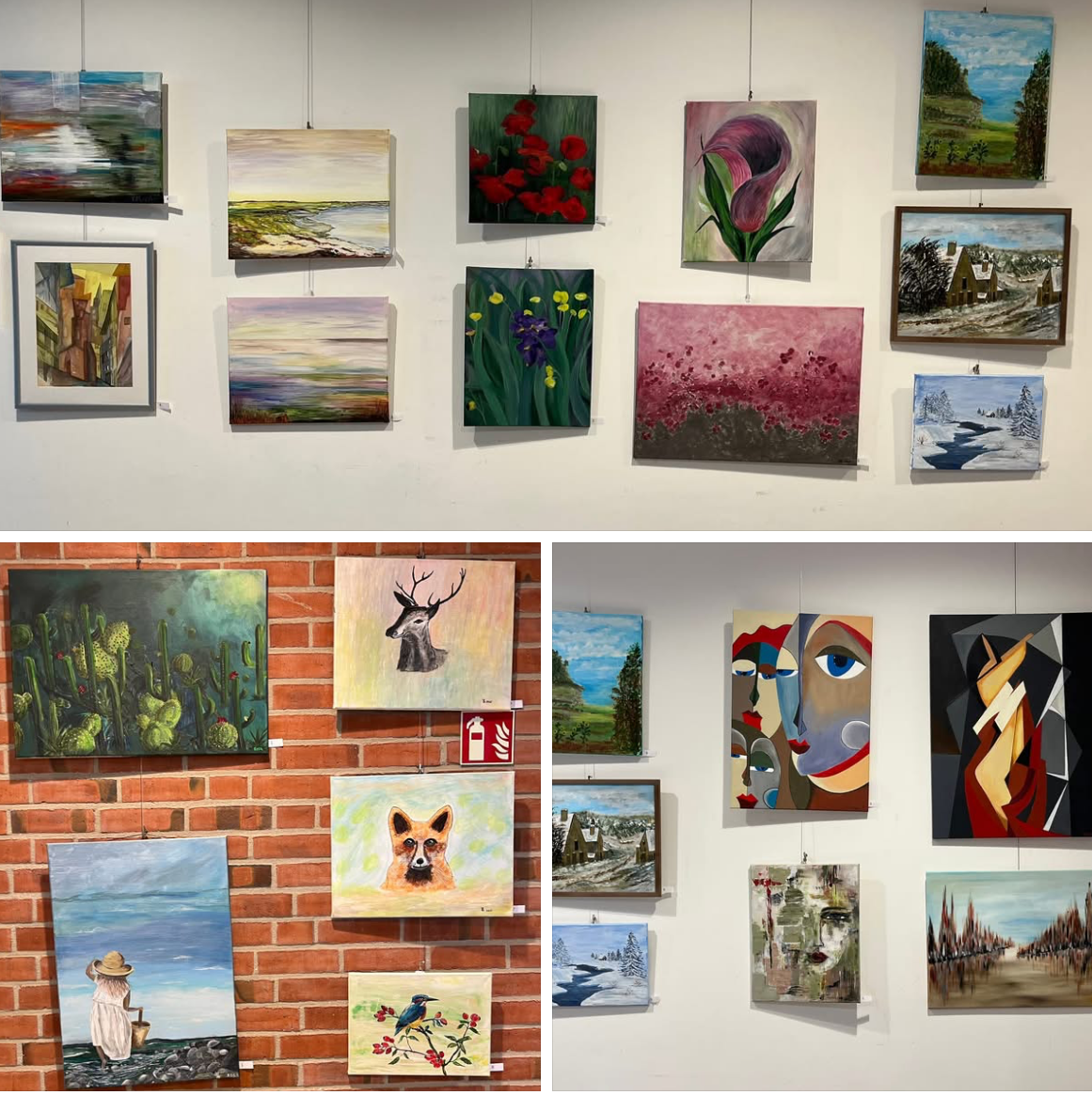 Ausstellung Malkurs VHS