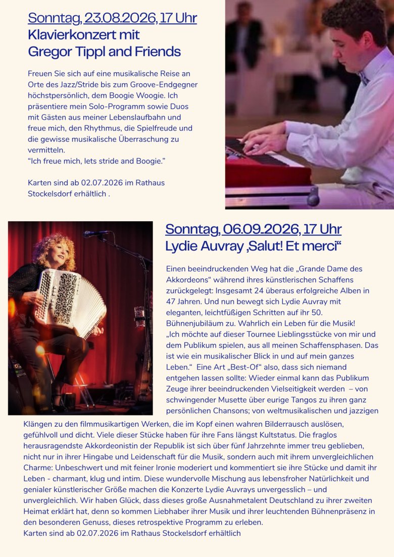 Flyer - Herrenhauskonzerte 2026 - 2